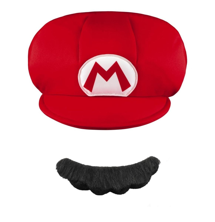 JAKKS Pacific Disguise Super Mario rollespill Mario hatt og bart i gruppen LEKER, BARN OG BABY / Leker / Masker og kostymer hos TP E-commerce Nordic AB (C81828)