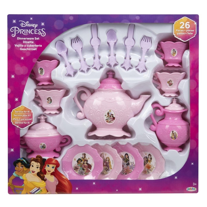 JAKKS Pacific Disney Princess 26-delt middagsservise i gruppen LEKER, BARN OG BABY / Leker / Kjøkkenleker hos TP E-commerce Nordic AB (C81836)