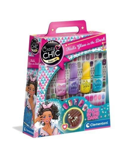 Clementoni Crazy Chic Nails Glow in the dark i gruppen LEKER, BARN OG BABY / Leker / Håndtverk hos TP E-commerce Nordic AB (C81852)