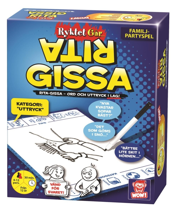 Plasto Ryktet går - Rita & Gissa (SE) i gruppen LEKER, BARN OG BABY / Spill / Brettspill hos TP E-commerce Nordic AB (C81866)