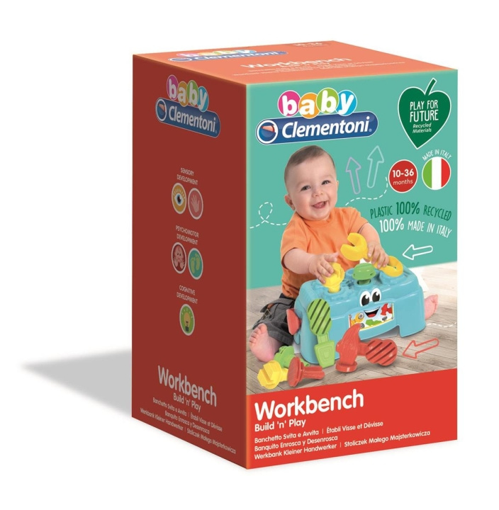 Clementoni Work Bench (100% Recycled) i gruppen LEKER, BARN OG BABY / Babyleker (0-3 år) / Aktivitetsleker hos TP E-commerce Nordic AB (C81869)