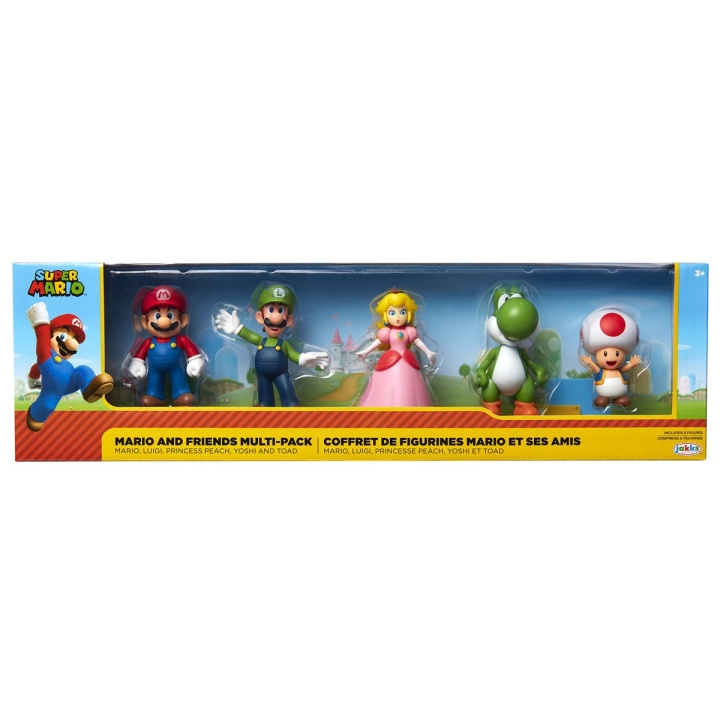 JAKKS Pacific Super Mario 2,5 tommers figur med begrenset artikulasjon, 5-pakning Mario og venner i gruppen LEKER, BARN OG BABY / Leker / Figurer, miniatyrer og tilbehør hos TP E-commerce Nordic AB (C81877)