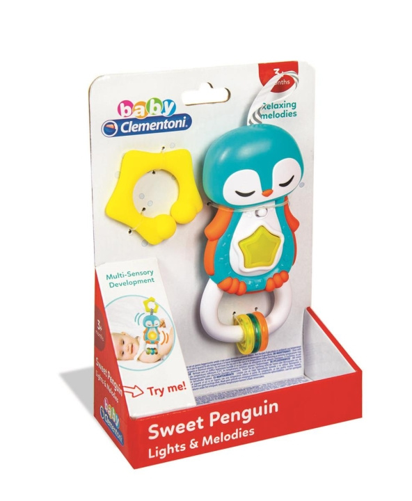 Clementoni Electronic Rattle Penguin i gruppen LEKER, BARN OG BABY / Babyleker (0-3 år) / Aktivitetsleker hos TP E-commerce Nordic AB (C81878)