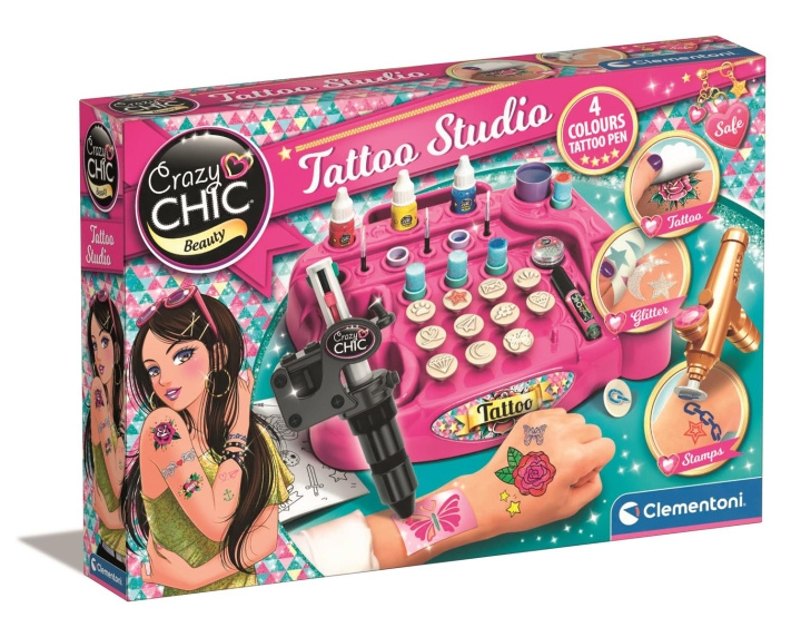 Clementoni Crazy Chic Tattoo studio i gruppen LEKER, BARN OG BABY / Leker / Håndtverk hos TP E-commerce Nordic AB (C81881)