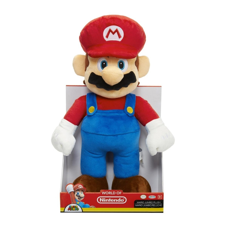 JAKKS Pacific Super Mario plysj Jumbo Mario i gruppen LEKER, BARN OG BABY / Babyleker (0-3 år) / Kosedyr hos TP E-commerce Nordic AB (C81885)