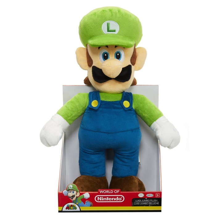 JAKKS Pacific Super Mario plysj Jumbo Luigi i gruppen LEKER, BARN OG BABY / Babyleker (0-3 år) / Kosedyr hos TP E-commerce Nordic AB (C81886)