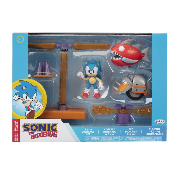 JAKKS Pacific Sonic the Hedgehog 2,5 tommers diorama-sett Classic i gruppen LEKER, BARN OG BABY / Leker / Figurer & miniatyrer hos TP E-commerce Nordic AB (C81889)