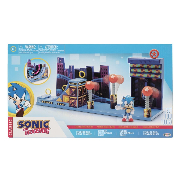 JAKKS Pacific Sonic the Hedgehog 2,5 tommers lekesett Studiopolis Zone i gruppen LEKER, BARN OG BABY / Leker / Leksaker hos TP E-commerce Nordic AB (C81891)