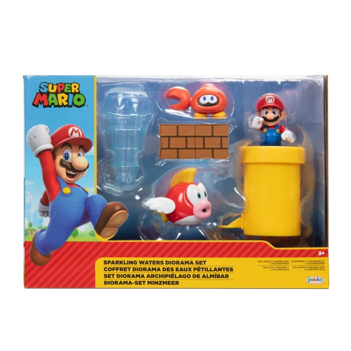 JAKKS Pacific Super Mario 2,5 tommers diorama-sett med glitrende vann i gruppen LEKER, BARN OG BABY / Leker / Figurer & miniatyrer hos TP E-commerce Nordic AB (C81910)