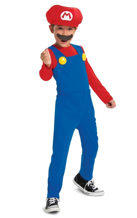 JAKKS Pacific Utkledning Super Mario-kostyme Mario M (7-8) i gruppen LEKER, BARN OG BABY / Leker / Masker og kostymer hos TP E-commerce Nordic AB (C81916)