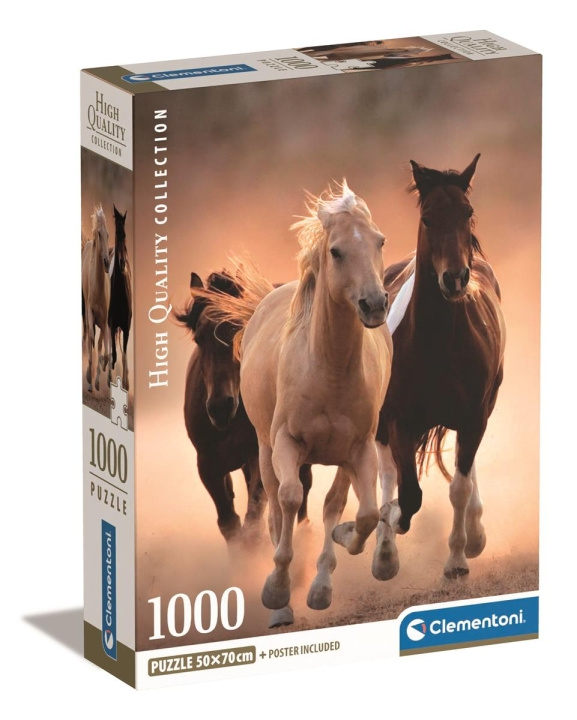 Clementoni 1000 stk CB Collection Running Horses av høy kvalitet i gruppen LEKER, BARN OG BABY / Leker / Puslespill hos TP E-commerce Nordic AB (C81953)