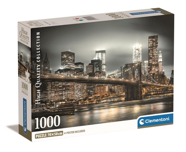 Clementoni 1000 stk CB høykvalitets samling New York Skyline i gruppen SPORT, FRITID & HOBBY / Hobby / Puslespill hos TP E-commerce Nordic AB (C81955)