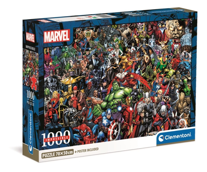 Clementoni 1000 brikker CB Impossible Puzzle Marvel Avengers i gruppen SPORT, FRITID & HOBBY / Hobby / Puslespill hos TP E-commerce Nordic AB (C81964)