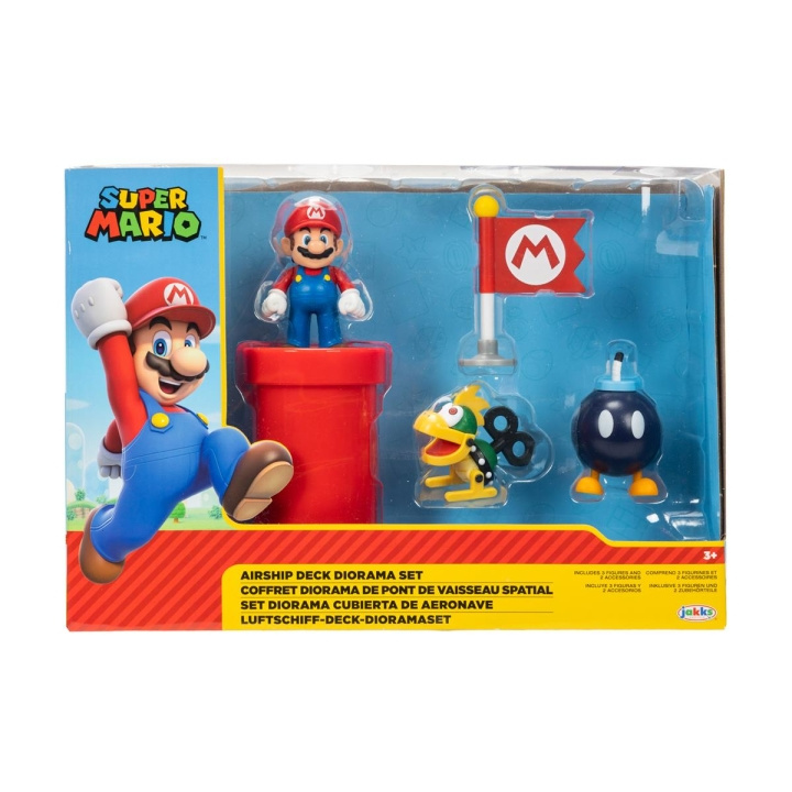 JAKKS Pacific Super Mario 2,5 tommers diorama-sett Luftskipdekk i gruppen LEKER, BARN OG BABY / Leker / Figurer & miniatyrer hos TP E-commerce Nordic AB (C81987)