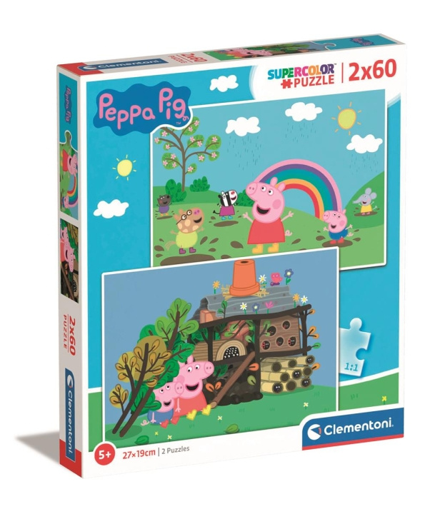 Clementoni 2x60 brikker Puslespill Kids Special Collection Peppa Pig i gruppen LEKER, BARN OG BABY / Leker / Barnas puslespill hos TP E-commerce Nordic AB (C82019)