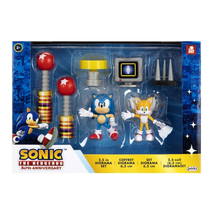 JAKKS Pacific Sonic the Hedgehog 2,5 tommers diorama-sett 30-årsjubileum i gruppen LEKER, BARN OG BABY / Leker / Figurer & miniatyrer hos TP E-commerce Nordic AB (C82056)