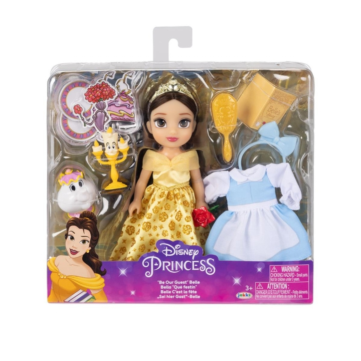 JAKKS Pacific Disney Princess 6 tommers liten dukke med ekstra mote og tilbehør Be Our Guest Belle i gruppen LEKER, BARN OG BABY / Leker / Dukker & tilbehør hos TP E-commerce Nordic AB (C82068)