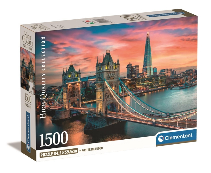 Clementoni 1500 stk CB High Quality Collection London Twilight i gruppen SPORT, FRITID & HOBBY / Hobby / Puslespill hos TP E-commerce Nordic AB (C82123)