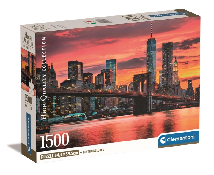 Clementoni 1500 stk CB High Quality Collection East River i skumringen i gruppen LEKER, BARN OG BABY / Leker / Puslespill hos TP E-commerce Nordic AB (C82132)