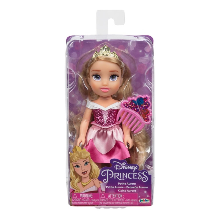 JAKKS Pacific Disney Princess 6-tommers Petite Doll med kam Aurora i gruppen LEKER, BARN OG BABY / Leker / Dukker & tilbehør hos TP E-commerce Nordic AB (C82137)