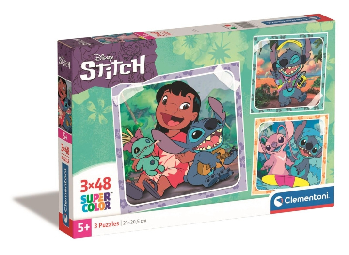 Clementoni 3X48 stk Puslespill Disney Stitch i gruppen LEKER, BARN OG BABY / Leker / Puslespill hos TP E-commerce Nordic AB (C82146)