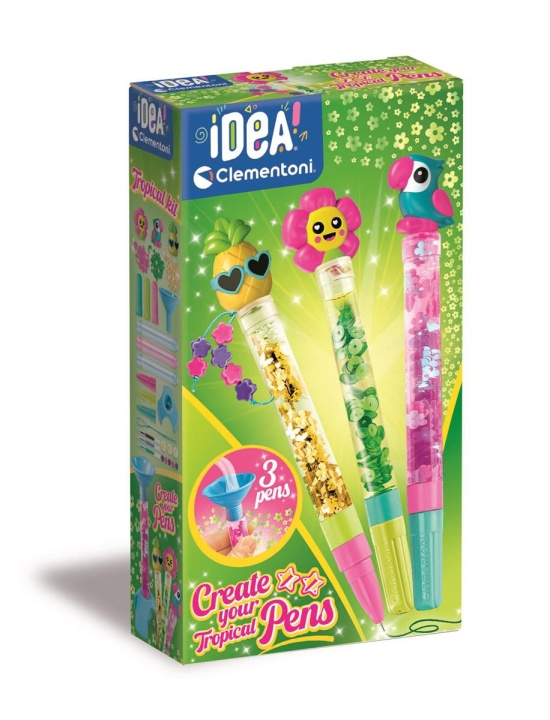 Clementoni Create Your Pens 3-Pack Tropical i gruppen LEKER, BARN OG BABY / Leker / Håndtverk hos TP E-commerce Nordic AB (C82169)