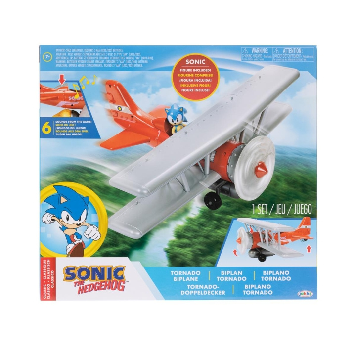 JAKKS Pacific Sonic the Hedgehog 2,5 tommers lekesett Tornado Biplane i gruppen LEKER, BARN OG BABY / Leker / Leksaker hos TP E-commerce Nordic AB (C82188)