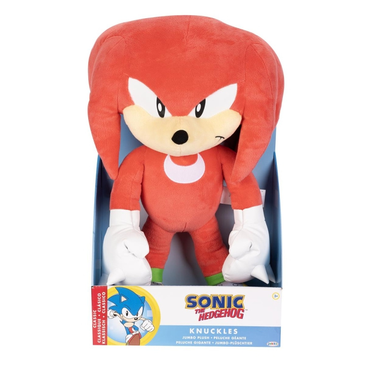 JAKKS Pacific Sonic the Hedgehog plysj 18 tommers Jumbo Knuckles i gruppen LEKER, BARN OG BABY / Babyleker (0-3 år) / Kosedyr hos TP E-commerce Nordic AB (C82190)