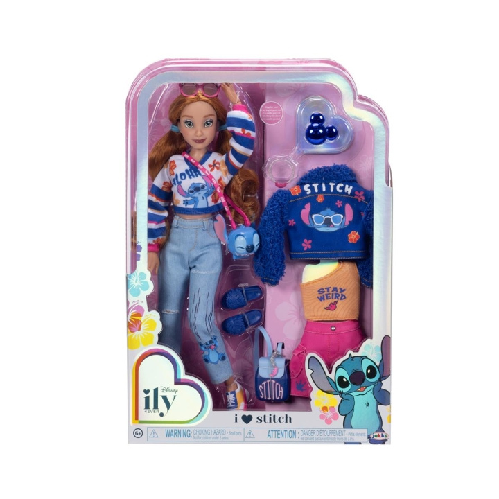 JAKKS Pacific Disney ily 4EVER Fashion Doll med ekstra mote inspirert av Stitch (2024) i gruppen LEKER, BARN OG BABY / Leker / Figurer & miniatyrer hos TP E-commerce Nordic AB (C82239)