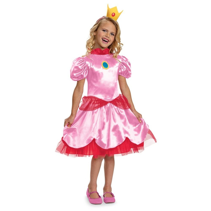 JAKKS Pacific Disguise Super Mario-kostyme Fancy Princess Peach M (7-8) i gruppen LEKER, BARN OG BABY / Leker / Masker og kostymer hos TP E-commerce Nordic AB (C82251)