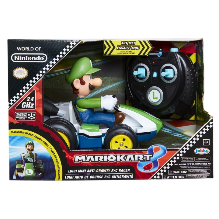 JAKKS Pacific Super Mario Mario Kart Mini RC Racer Luigi i gruppen LEKER, BARN OG BABY / Radiostyrt / Radiostyrte biler hos TP E-commerce Nordic AB (C82286)