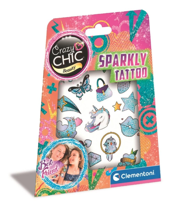 Clementoni Crazy Chic Sparkly Tattoo i gruppen LEKER, BARN OG BABY / Leker / Håndtverk hos TP E-commerce Nordic AB (C82306)