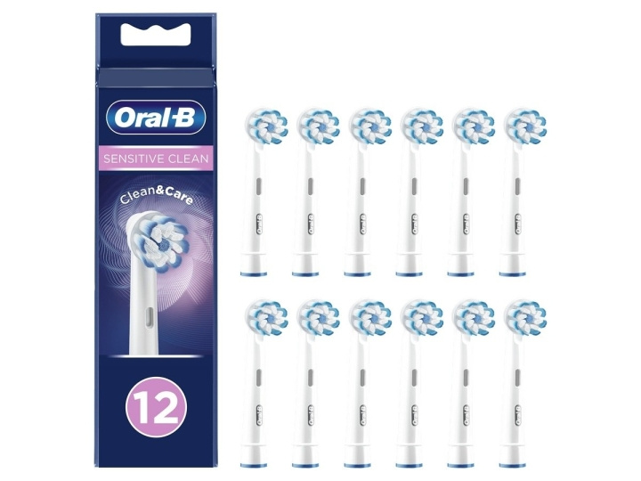 Oral B Sensitive Clean&Care erstatningshoder 12 stk i gruppen HELSE OG SKJØNNHET / Munnpleie / Elektriske tannbørster tilbehør hos TP E-commerce Nordic AB (C82439)