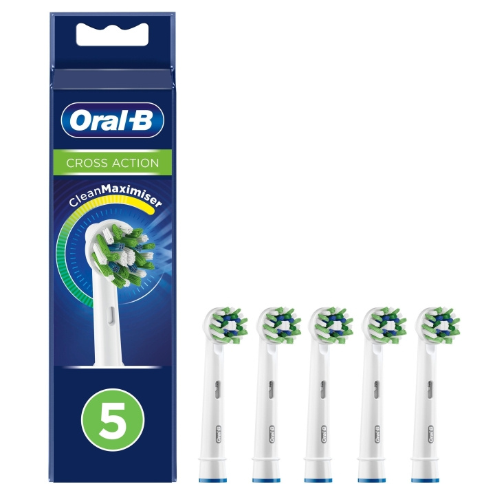 Oral B CrossAction-erstatningshoder 5 stk i gruppen HELSE OG SKJØNNHET / Munnpleie / Elektriske tannbørster tilbehør hos TP E-commerce Nordic AB (C82441)