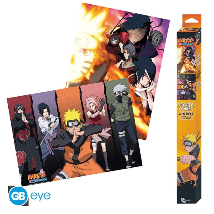 Abysse NARUTO SHIPPUDEN - Sett 2 Chibi-plakater (52x38) i gruppen SPORT, FRITID & HOBBY / Morsomme produkter / Morsomme produkter hos TP E-commerce Nordic AB (C82483)