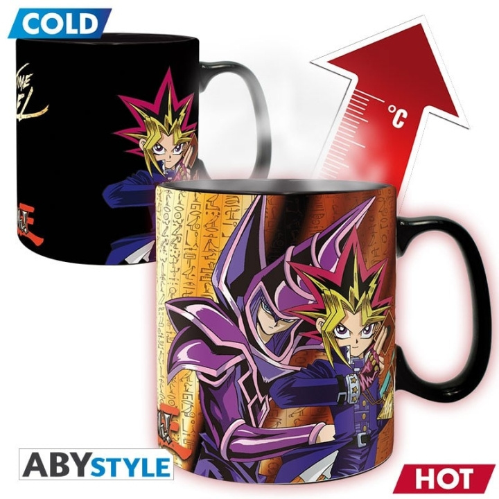 Abysse YU-GI-OH! - Krus Heat Change - 460 ml Yugi vs Kaïba i gruppen SPORT, FRITID & HOBBY / Morsomme produkter / Kopper hos TP E-commerce Nordic AB (C82488)