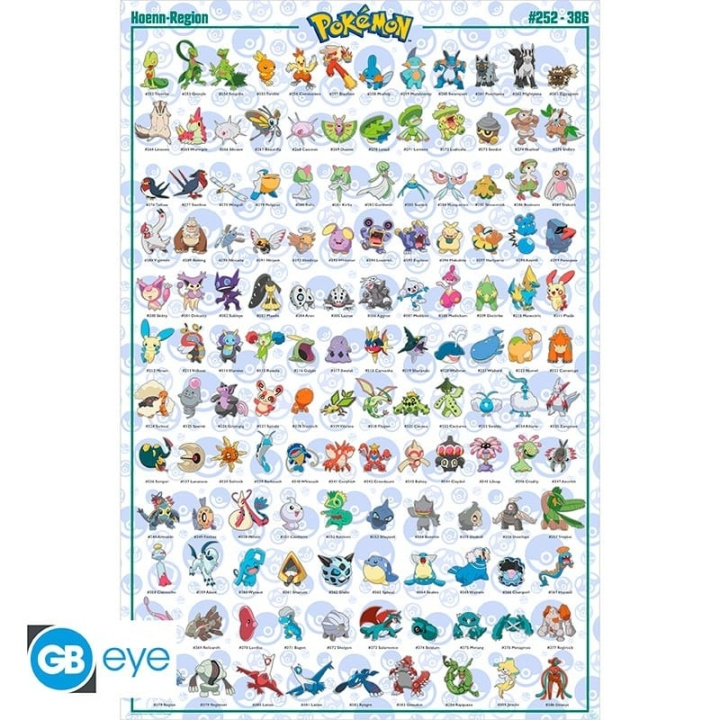 Abysse POKEMON - Plakat Maxi 91,5x61 - Hoenn Pokemon i gruppen SPORT, FRITID & HOBBY / Morsomme produkter / Morsomme produkter hos TP E-commerce Nordic AB (C82534)