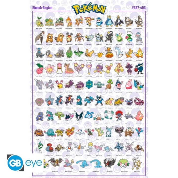 Abysse POKEMON - Plakat Maxi 91,5x61 - Sinnoh Pokemon i gruppen SPORT, FRITID & HOBBY / Morsomme produkter / Morsomme produkter hos TP E-commerce Nordic AB (C82535)