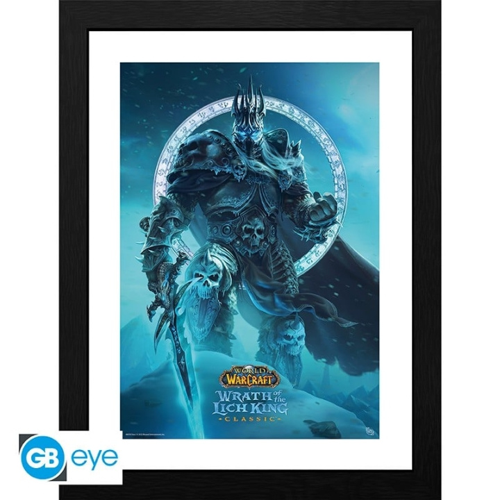 Abysse WORLD OF WARCRAFT - Innrammet trykk Lich King (30x40) i gruppen SPORT, FRITID & HOBBY / Morsomme produkter / Morsomme produkter hos TP E-commerce Nordic AB (C82537)