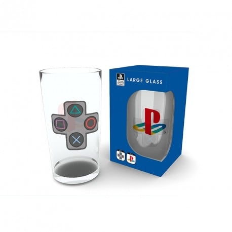 Abysse PLAYSTATION - Stort glass - 400ml - Knapper - eske i gruppen SPORT, FRITID & HOBBY / Morsomme produkter / Kopper hos TP E-commerce Nordic AB (C82553)