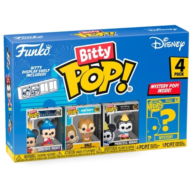 Funko Pop! - Bitty POP 4PK Disney Sorcerer Mickey (71321) i gruppen LEKER, BARN OG BABY / Leker / Figurer & miniatyrer hos TP E-commerce Nordic AB (C82565)