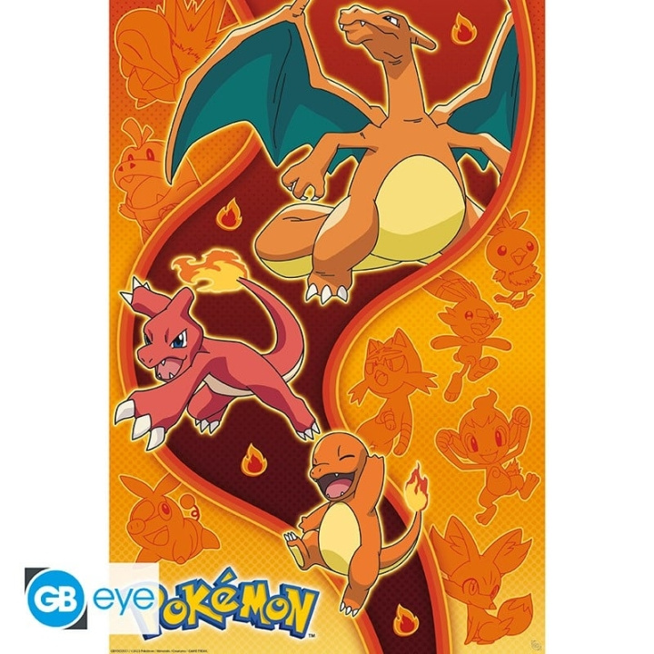 Abysse POKEMON - Plakat Maxi 91,5x61 - Ildtype i gruppen SPORT, FRITID & HOBBY / Morsomme produkter / Morsomme produkter hos TP E-commerce Nordic AB (C82620)