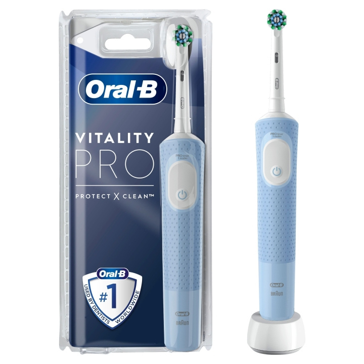 Oral B Vitality Pro Vapor Blue CA CLS elektrisk tannbørste i gruppen HELSE OG SKJØNNHET / Munnpleie / Elektriske tannbørster hos TP E-commerce Nordic AB (C82761)