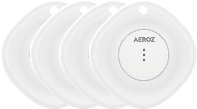 AEROZ TAG-1000 Hvit (4-pk) Nøkkelfinner for bruk med iPhone - Fungerer med Apples Find My-app i gruppen SMARTTELEFON & NETTBRETT / Annet tilbehør / Annet hos TP E-commerce Nordic AB (C82767)