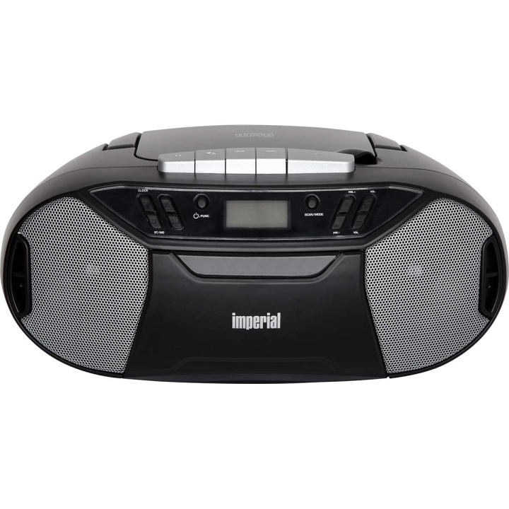 imperial PBB 1 Compacte bærbar ghettoblaster med CD-spiller, kassettspiller og FM-radio i gruppen Elektronikk / Lyd & Bilde / Hjemmekino, HiFi og bærbar / Kompakt Stereo & Platespillere hos TP E-commerce Nordic AB (C82799)