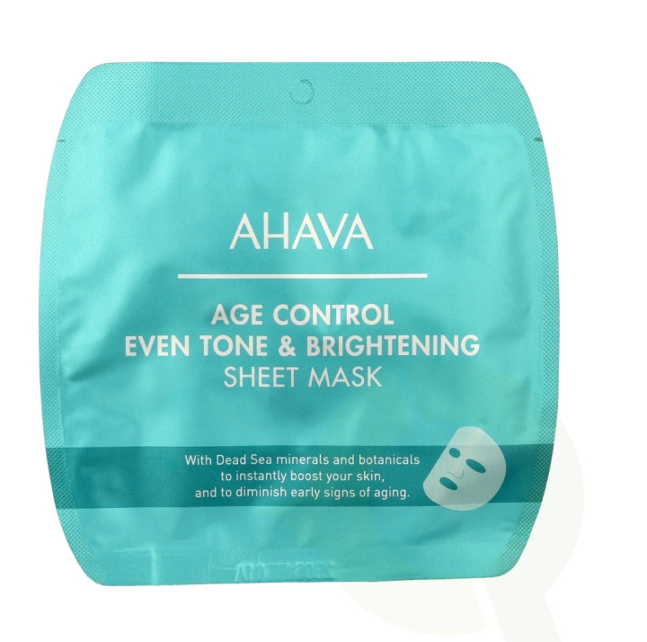 Ahava T.T.S. Age Control Even Tone & Bright. Sheet Mask 17 g i gruppen HELSE OG SKJØNNHET / Hudpleie / Ansikt / Masker hos TP E-commerce Nordic AB (C82885)