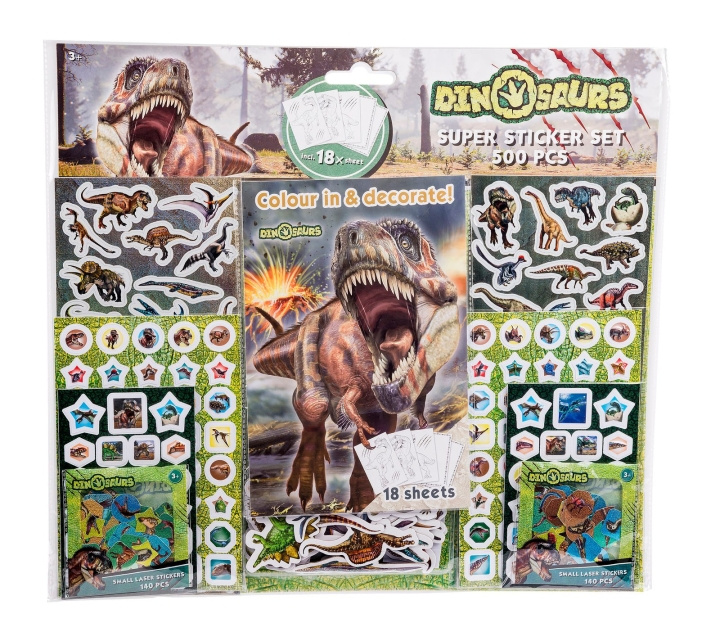 ArtKids Art Kids - Dino Mega Sticker Sæt (500 klistremerker) (32298) i gruppen LEKER, BARN OG BABY / Leker / Håndtverk hos TP E-commerce Nordic AB (C83030)