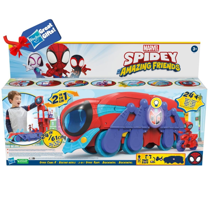 Spidey og hans fantastiske venner-lekesett Spider Crawl-R Mobile HQ i gruppen LEKER, BARN OG BABY / Leker / Leksaker hos TP E-commerce Nordic AB (C83269)