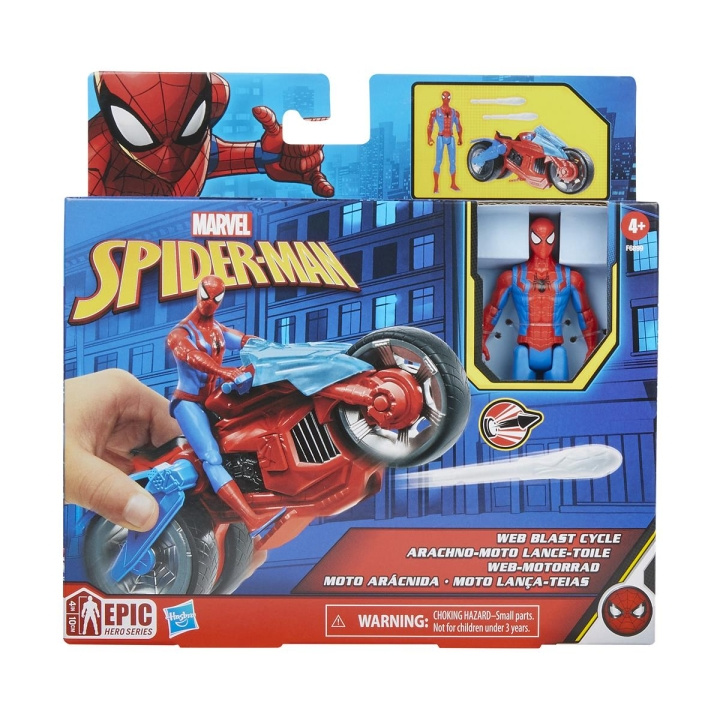 Spider-Man 4 tommers kjøretøy og figur i gruppen LEKER, BARN OG BABY / Leker / Figurer, miniatyrer og tilbehør hos TP E-commerce Nordic AB (C83271)