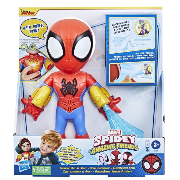 Spidey og hans fantastiske venner Elektronisk Spidey 10 tommer i gruppen LEKER, BARN OG BABY / Leker / Figurer, miniatyrer og tilbehør hos TP E-commerce Nordic AB (C83301)